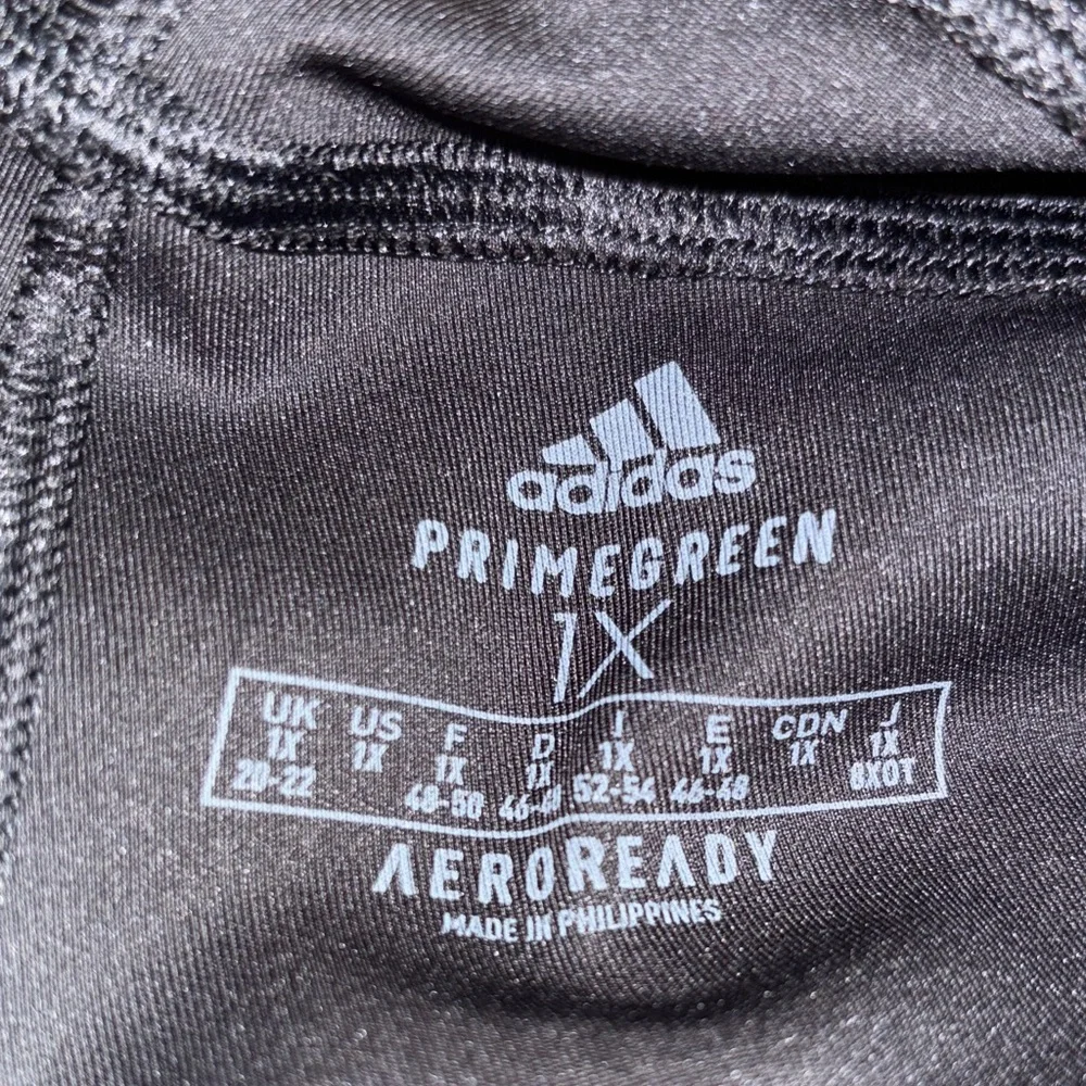 Adidas Women’s Black Active Leggings Plus Size 1X Athletic Pants - Picture 8 of 8